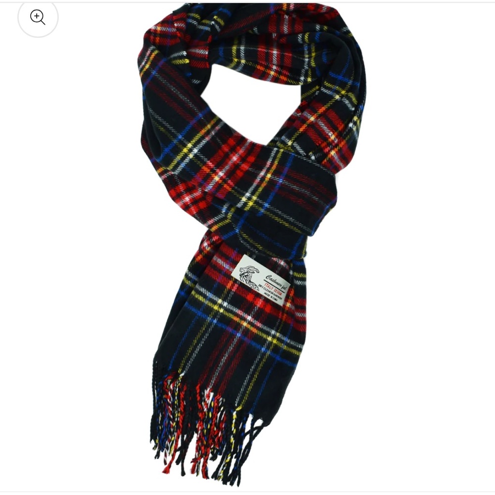 Unisex Winter Scottish Stewart Plaid Scarves Cashmere Feel Soft Luxurious Scarf